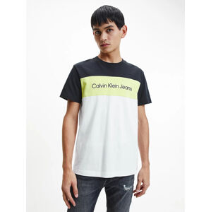 Calvin Klein pánské tričko Colour Block - S (YAF)